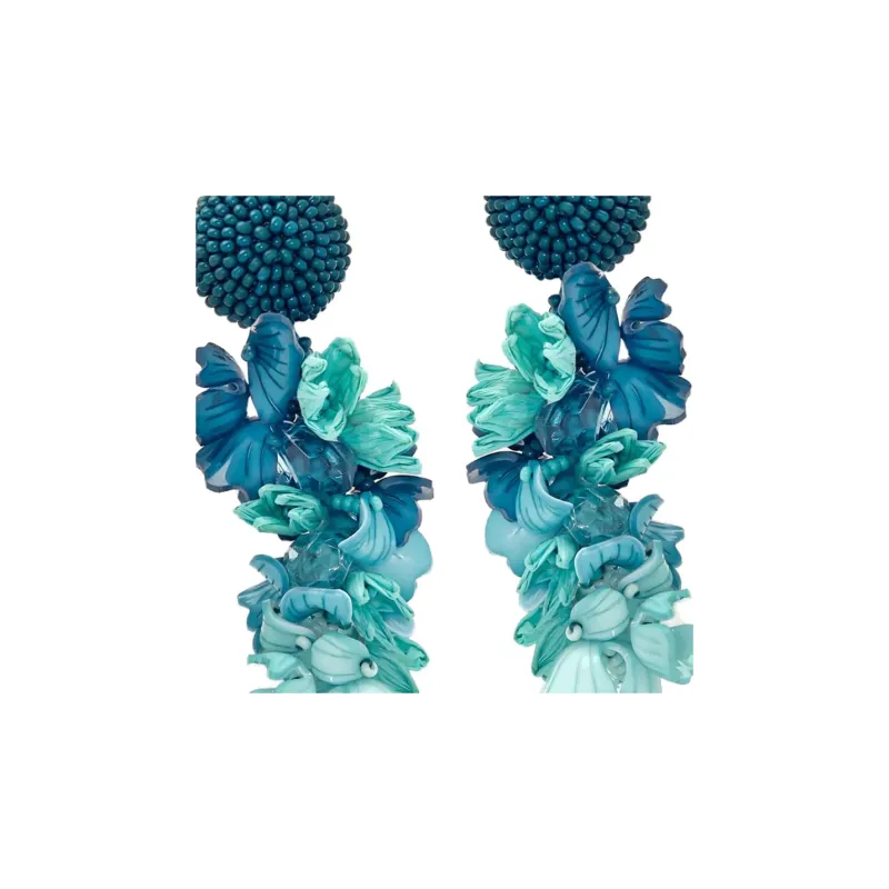 Oscar De La Renta Flower Earrings-2