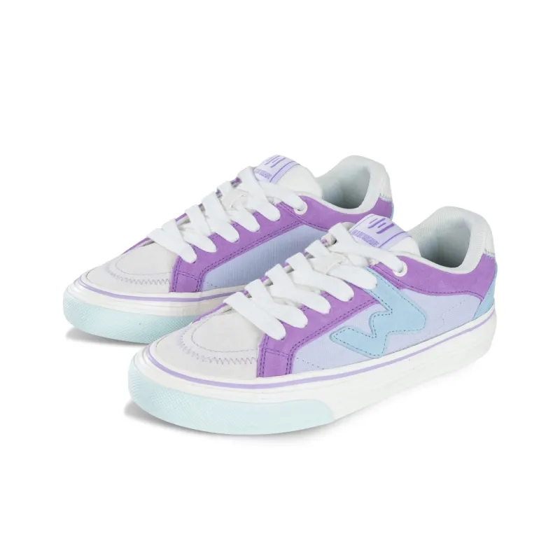Ollieskate Wear resistant And Lightweight Low Top Skateboard Shoes Unisex Blue Purple-2