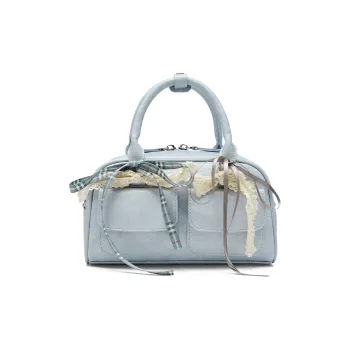 JOSINY Synthetic Leather Handbag Women's Blue/Ecru