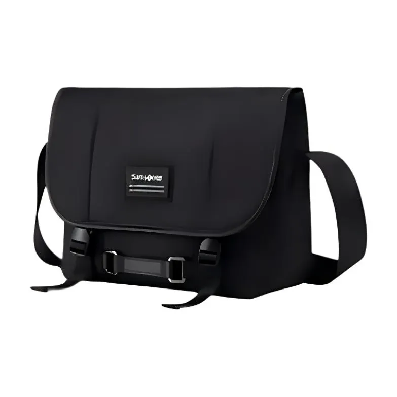 SAMSONITE Fabric Shoulder Bag, Crossbody Bag Medium Size Men's Black-1