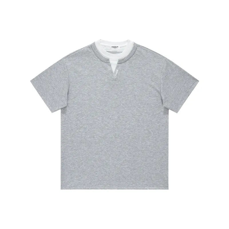 :CHOCOOLATE T-Shirts Unisex Light Gray-0