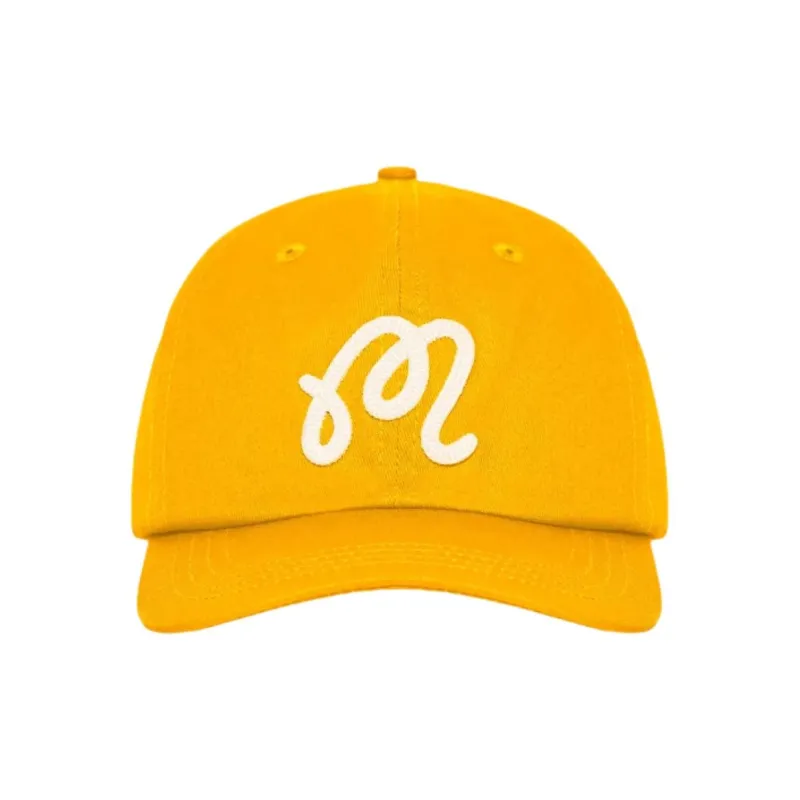 Malbon Golf Twill Cotton Fabric Baseball Caps Unisex Yellow-1