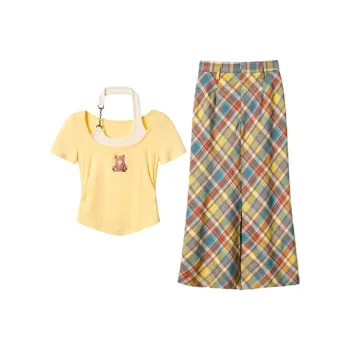 ZCDECO Two Piece Skirt Sets Women's