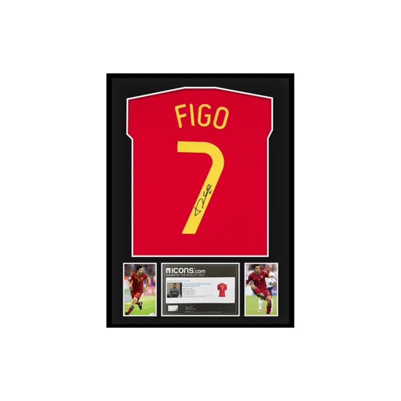 Three For Portugal National Team Jersey Exquisite Mounting, Outer Frame Approx. 65x85cm-0