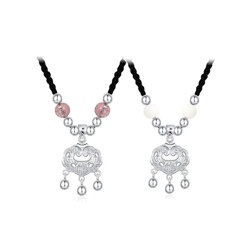 KiNGZiT White Jade Bodhi Necklaces Unisex-5