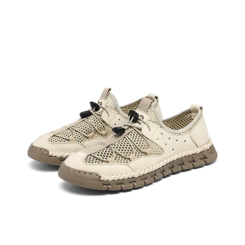 LINGPAO Abrasion Resistant Breathable Slip Resistant Low Top Casual Shoes Men's-3