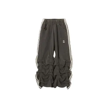 Adidas Originals x AVAVAV RUCHED SS25 Casual Pants Unisex Dark Gray