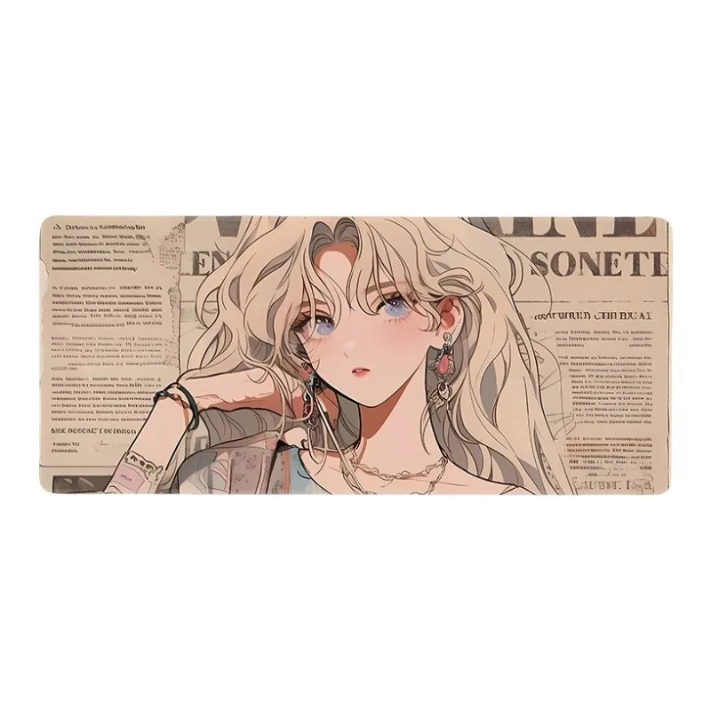 DANYIN Extra Large Vintage Girlish Computer Keyboard Pad Anime Mouse Pad Esports Gaming Table Mats For Men Mouse Pads-14