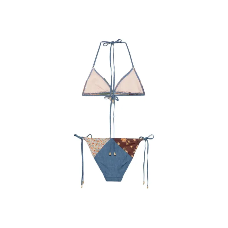 Zimmermann Patchwork print Bikini Set-1