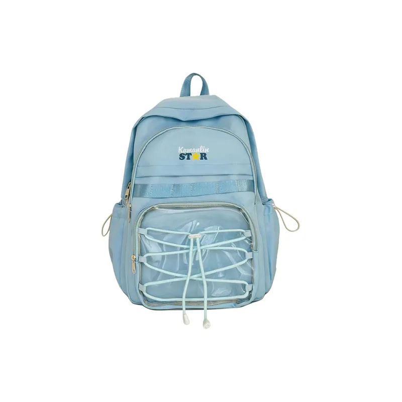 AIBAG Nylon Backpack Unisex Blue/Yellow/Black/White-0