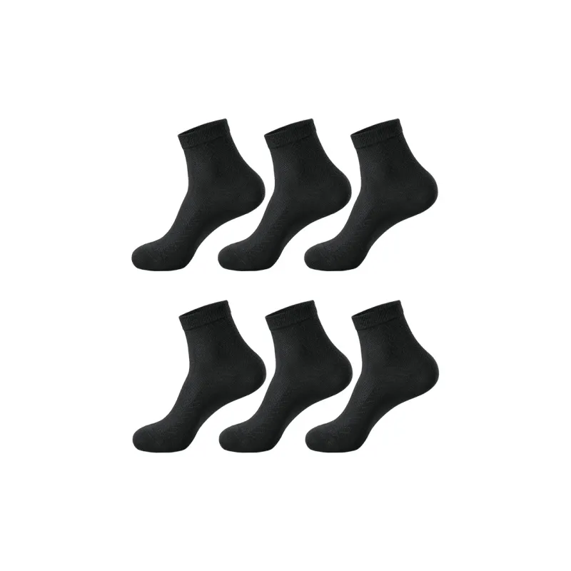H YXIANG Mid Calf Socks Men's 6 Pack-4