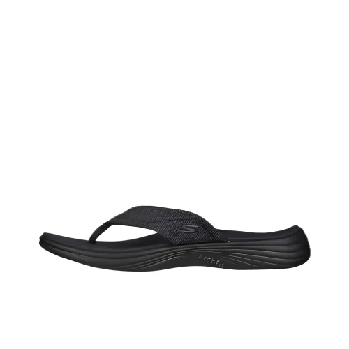 Skechers Arch Fit Quick Dry Navy Flops Women's Black