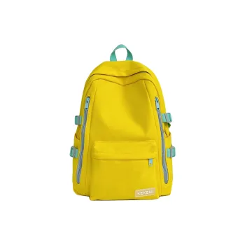Wolfhorse Nylon Backpack Unisex Yellow/Blue/Green/White/Black