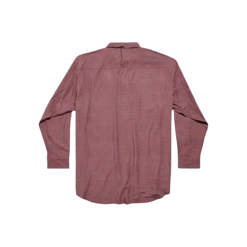 Balenciaga Shirt Men's Red Gray-1