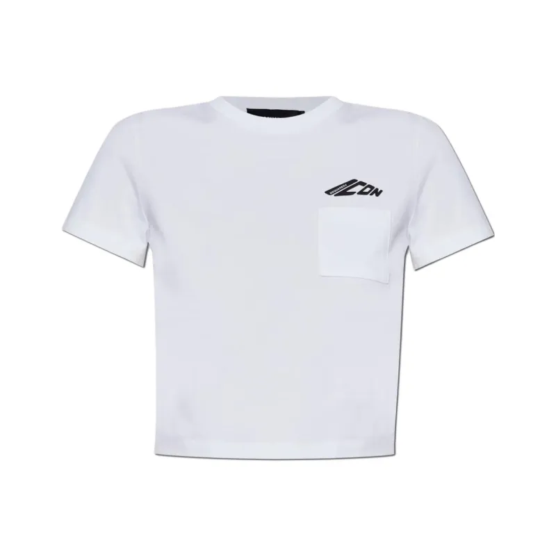 DSQUARED 2 Icon Cropped T shirt-0