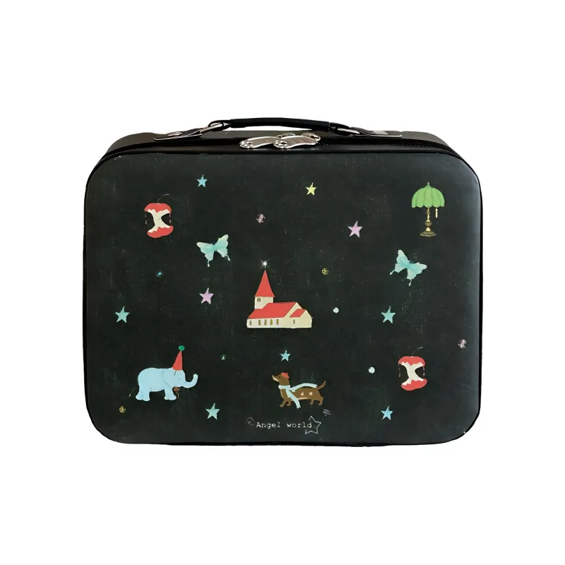 Gentle Welcome Mirror Cute Cartoon Travel Portable Large Capacity Storage Bags-0