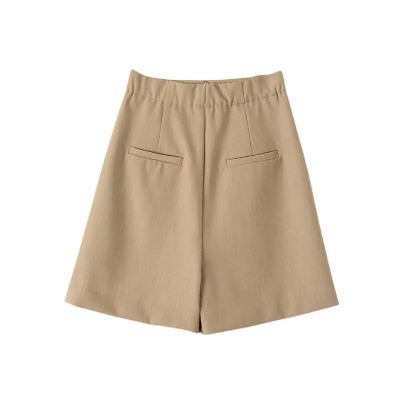 Late White Casual Shorts Women's-1