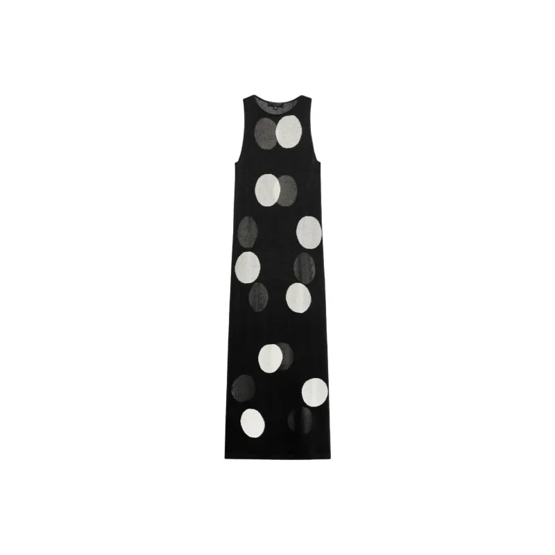 ZARA Sleeveless Dresses Women's Black/White-0