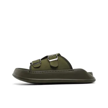 Ritai Slip Resistant Abrasion Resistant Slide Slippers Men's Olive Green