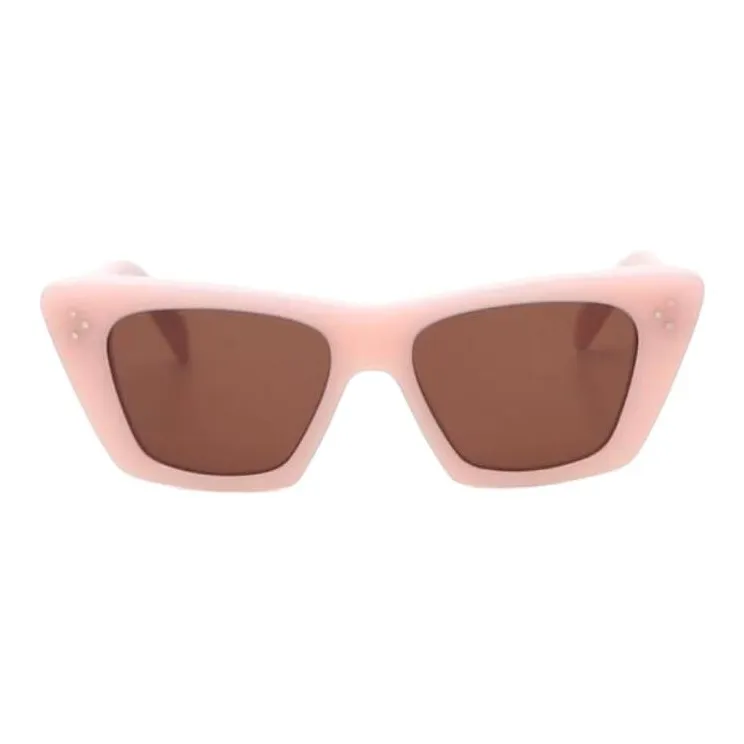 CELINE Acetate Cat Eye Sunglasses Unisex Pink-1