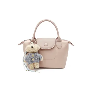 JOSINY Fabric/Synthetic Leather Shoulder Bag, Crossbody Bag, Handbag Regular Women's Nude Pink/Apricot