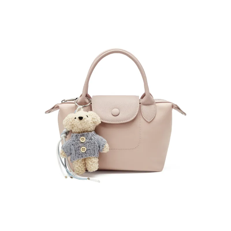 JOSINY Fabric/Synthetic Leather Shoulder Bag, Crossbody Bag, Handbag Regular Women's Nude Pink/Apricot-0