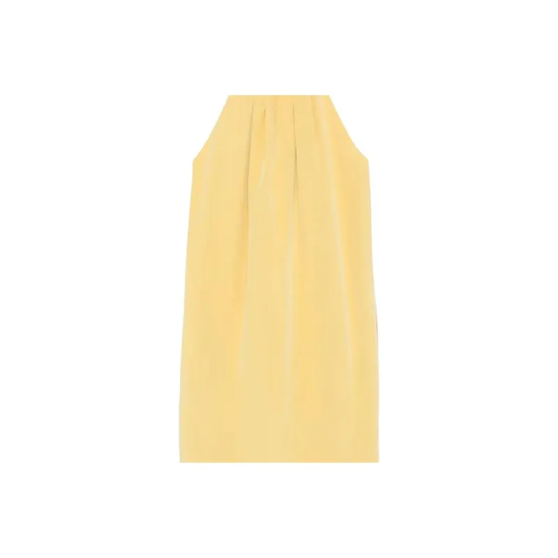 CELINE Sleeveless Dress Women's Yellow-2