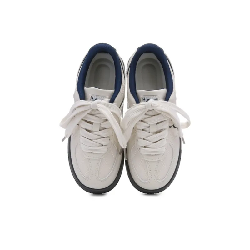 The New Age Family Low Top Skateboard Shoes Women's Beige Blue-2