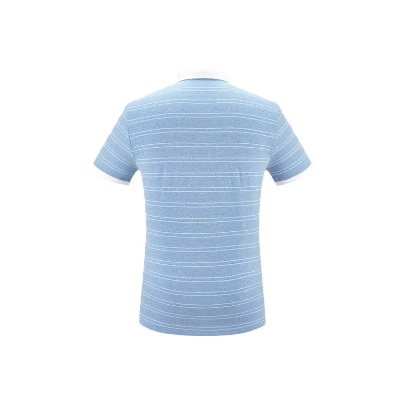 ARTSDON Polo Shirts Men Light Blue Stripes-1