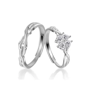 Treasure Love S999 Fine Silver Rings Unisex