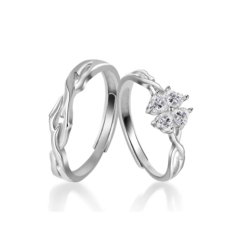 Treasure Love S999 Fine Silver Rings Unisex-0