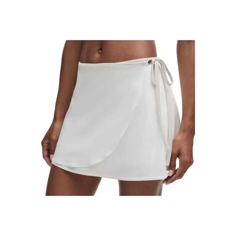 Lululemon Wrap FrontLuxtreme™ Mid Rise Tennis Skirt Tennis Bottom Women's White White-0
