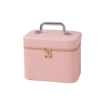 Gentle Welcome Cream Solid Color, Minimalist Style, Large Capacity Makeup Bags