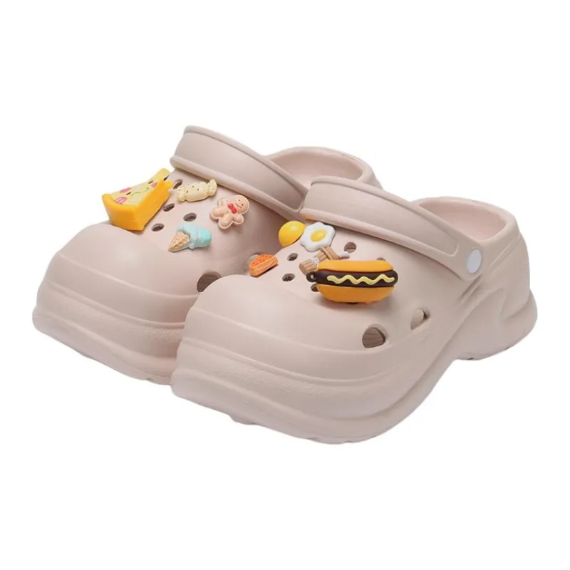 MINISO Summer High Heel Platform Women's Squashy And Bouncy Feeling Cartoon Cute Closed Toe Slippers-11