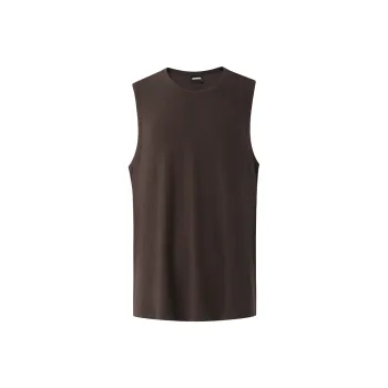 MRCYC Summer Tank Top Unisex Coffee/White