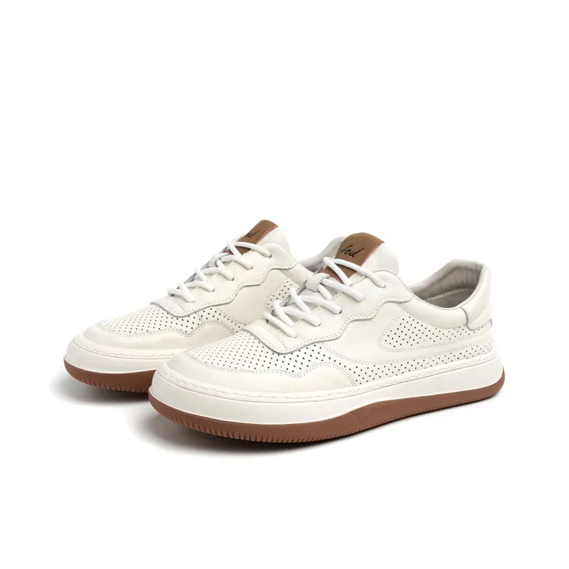 FED Low Top Skateboard Shoes Men's White-2