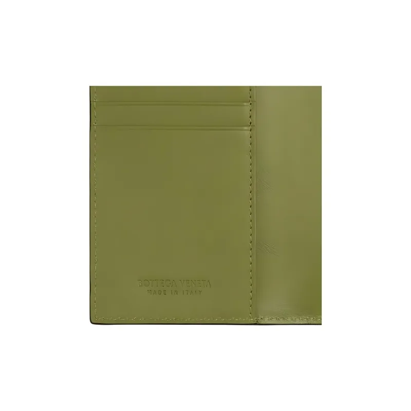 Bottega Veneta Intrecciato Cow Leather Passport Holder Women's Brown-4