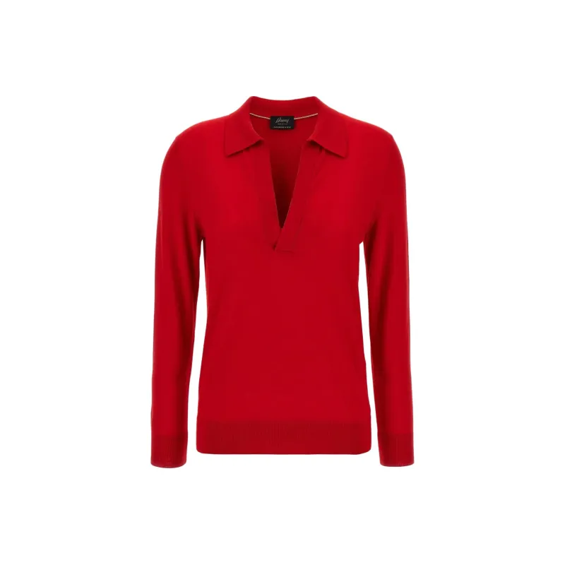 Brioni Polo Shirts Women's Red-0