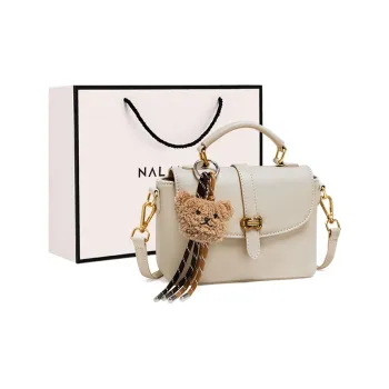 Narandu Cow Leather One Shoulder Handbag Trumpets Women's Ecru