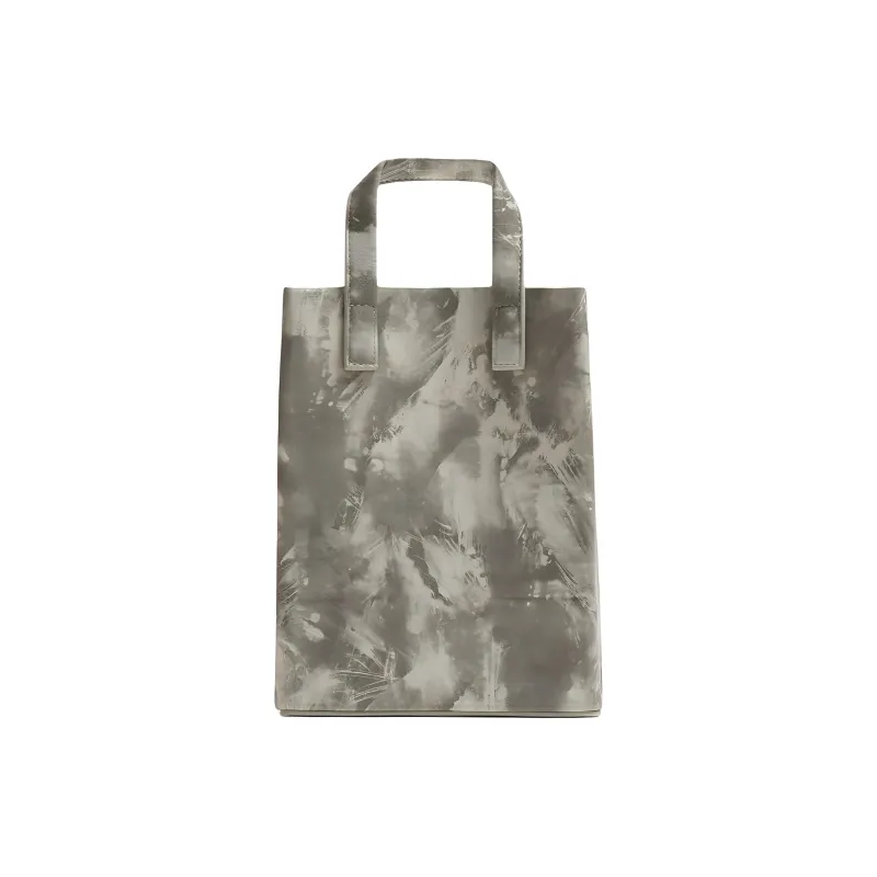 ZARA Polyurethane Tote Bag Shopping Bag Handbag Crossbody Bag Medium Size Men's Gray-0