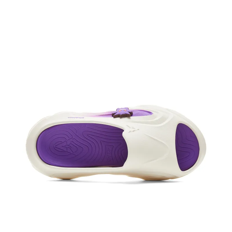 Pokemon x VEIDOORN Slip Resistant Abrasion Resistant Cushioning Slide Slippers Unisex White Purple-2