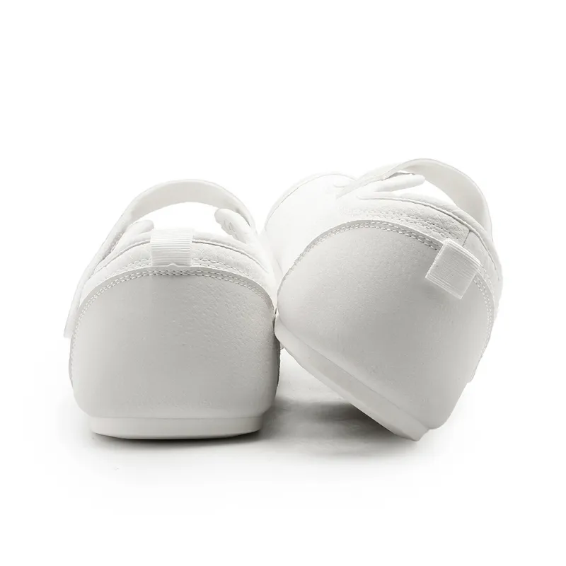 DEERWAY Height Increasing Abrasion Resistant Lightweight Breathable Slip Resistant Low Top Casual Shoes Women's Beige-4