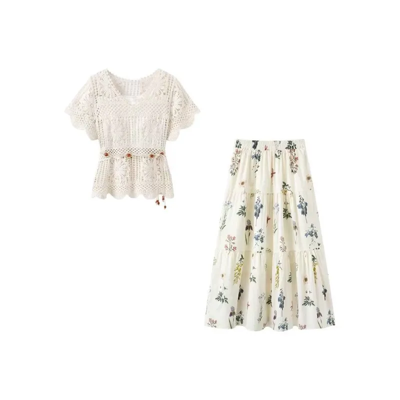 ABCMININ Two Piece Skirt Sets Women's-0