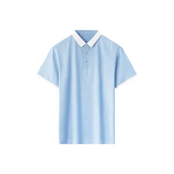 ARTSDON Polo Shirts Men Light Blue