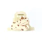 Ecru Milk Pattern Puppy Claw Clip
