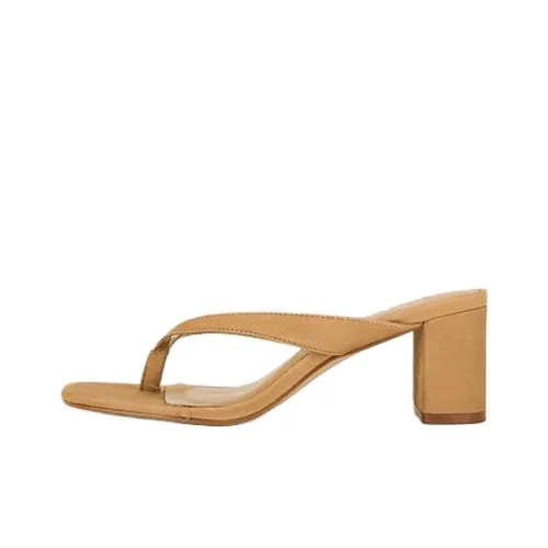 STEVE MADDEN Abrasion Resistant Flip Flops Women's Tan