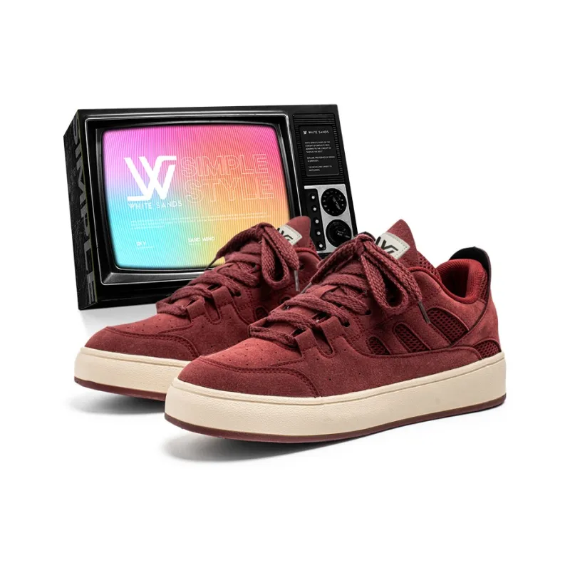 White Sands Slip Resistant, Abrasion Resistant, Breathable Low Top Skateboard Shoes Men's-10