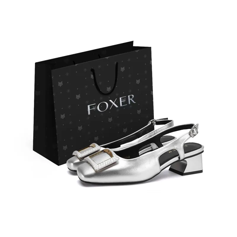FOXER Chunky Heel High Heels Women's-6
