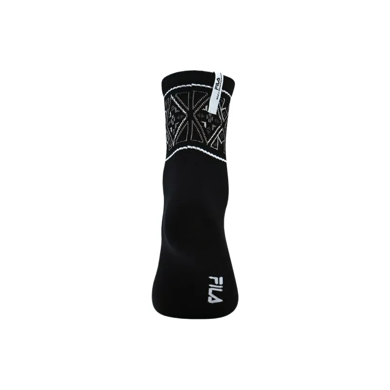 FILA x White Mountaineering Mid Calf Socks Men's 1 Pack Pitch Black-1