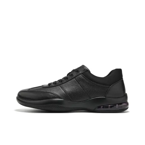 MILLIE'S Low Top Casual Shoes Men's Black Cut Out